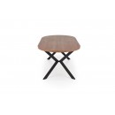 Стол обеденный HALMAR PERONI орех/черный 100-250/100